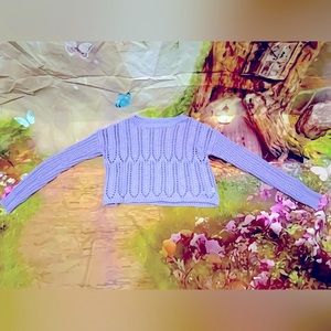 Aéropostale Y2K Purple Crochet Sweater